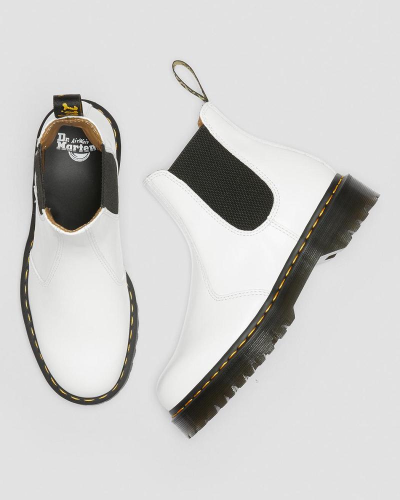 Botines Chelsea Dr Martens 2976 Bex Smooth Cuero Hombre Blancos | MX 325MQZ